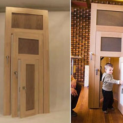 Ide Menarik Membuat Satu Pintu Dengan Tiga Ukuran