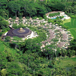 Desain Landscape Komplek Bangunan Hotel di Borobudur