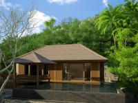 Villa dengan Konsep Wooden Prefab House